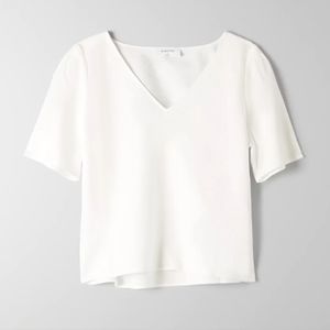 Babaton Off White Silky Top